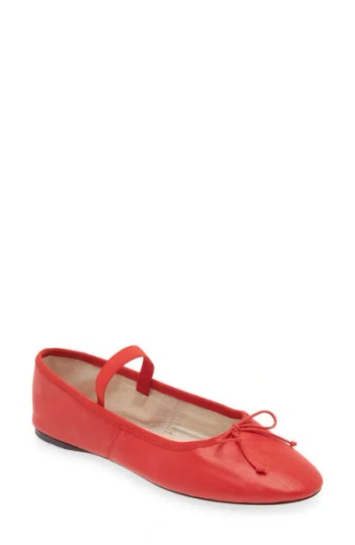 Loeffler Randall Leonie Soft Ballet Flat Red