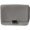 Loeffler Randall Lock Flap Handbag With Metal Chain In Grey Leather In Grey