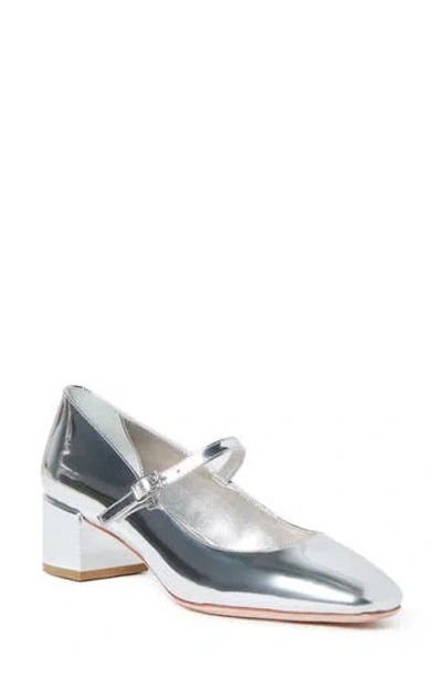 Loeffler Randall Lyra Mary Jane Pump In Silver