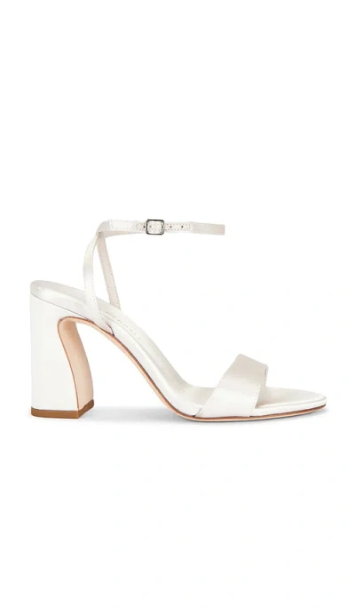 Loeffler Randall Malia Curved Heel Simple Sandal In White