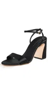 Loeffler Randall Malia Satin Sandals In Black