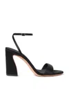 Loeffler Randall Malia Satin Sandals In Black