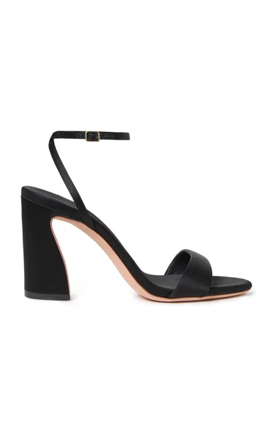 Loeffler Randall Malia Satin Sandals In Black