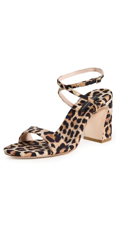 Loeffler Randall Malia Simple Heeled Sandals Leopard In Animal Print