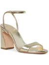 Loeffler Randall Malia Metallic Crinkled-leather Sandals In Gold