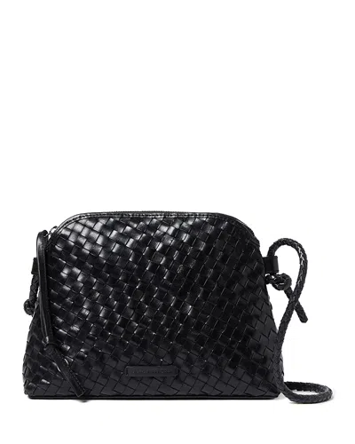 Loeffler Randall Mallory Woven Crossbody In Black
