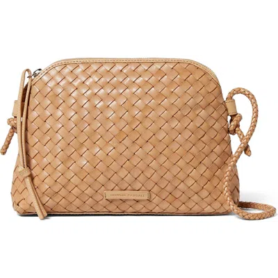 Loeffler Randall Mallory Woven Leather Crossbody Bag In Brown