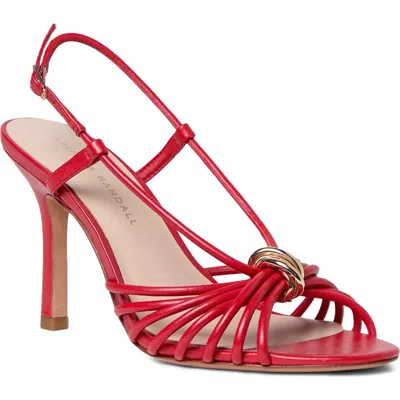 Loeffler Randall Mareka 90 Embellished Leather Sandals In Red