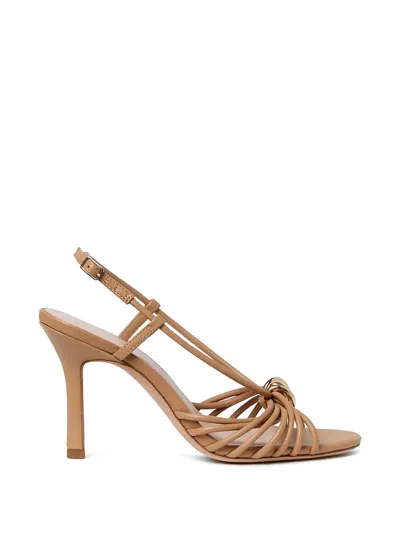 Loeffler Randall Mareka Strappy Knot-detail Sandals In Brown