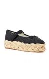 LOEFFLER RANDALL MARLOWE MOIRÉ MARY JANE PLATFORM ESPADRILLES