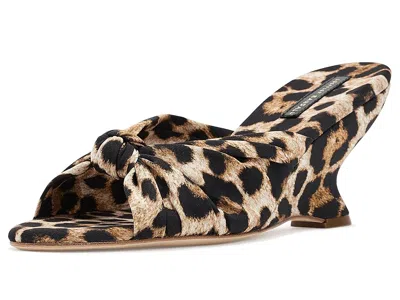 Loeffler Randall Marsy Knot Wedges Women's Sandals Leopard: 5.5 B - Medium In Multi