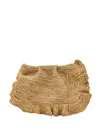 Loeffler Randall Mavis Ruffled Raffia Clutch