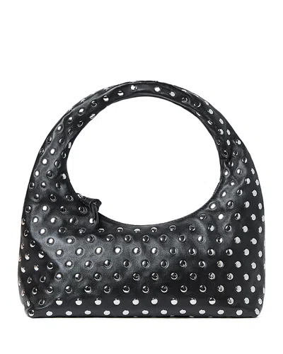 Loeffler Randall Mercer Mini Leather Hobo Bag In Black