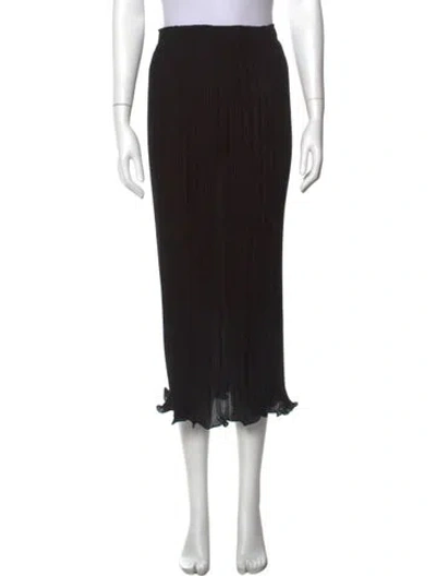 Pre-owned Loeffler Randall Midi Length Skirt In Black