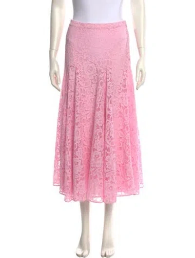 Pre-owned Loeffler Randall Midi Length Skirt In Pink
