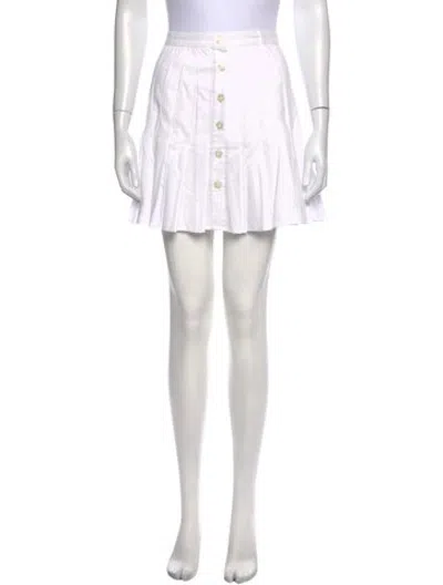 Pre-owned Loeffler Randall Mini Skirt In White