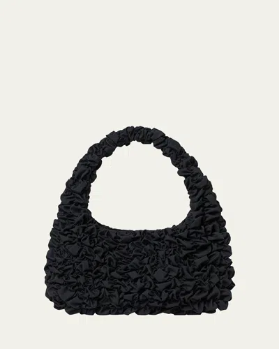 Loeffler Randall Mini Smocked Shoulder Bag In Black