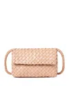 Loeffler Randall Mini Woven Leather Crossbody In Desert Sand