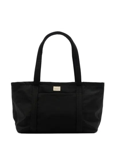 Loeffler Randall Mira Logo-patch Tote Bag In Black