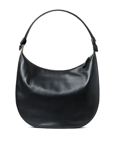 Loeffler Randall Morgan Leather Hobo Bag In Black