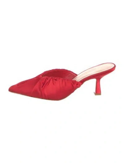 Pre-owned Loeffler Randall Mules In Red