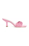 Loeffler Randall Naima Satin Mules In Pink