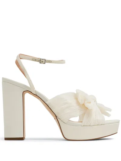 LOEFFLER RANDALL NATALIA PLEATED KNOT 100MM SANDALS