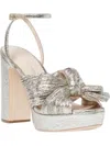 Loeffler Randall Natalia Pleated Platform Sandal In Champagne In White