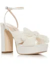 Loeffler Randall Isabel Embroidered Knot Platform Sandal In Beige