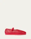 Loeffler Randall Net Mary Jane Sneakers In Red