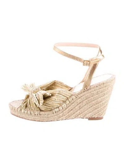 Pre-owned Loeffler Randall Nylon Bow Accents Espadrilles