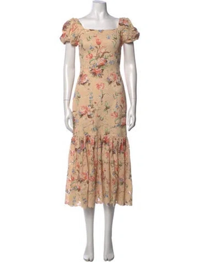Pre-owned Loeffler Randall Nylon Midi Length Dress In Neutrals