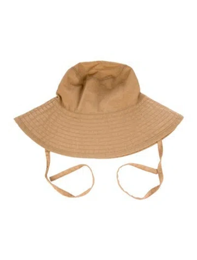 Pre-owned Loeffler Randall Nylon Sun Hat In Neutral