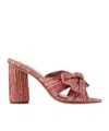 Loeffler Randall Penny Bow-detail 100mm Sandals In Pink
