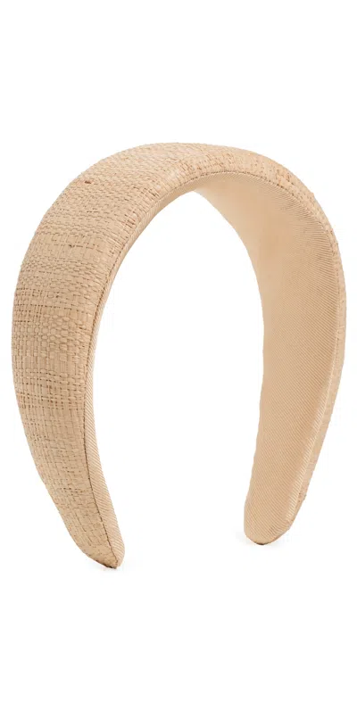 Loeffler Randall Oversize Headband Natural In White
