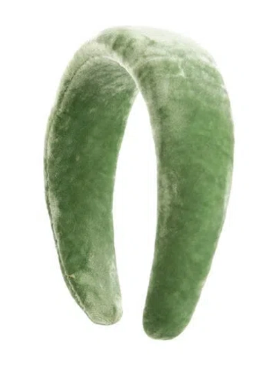 Pre-owned Loeffler Randall Padded Headband In Green