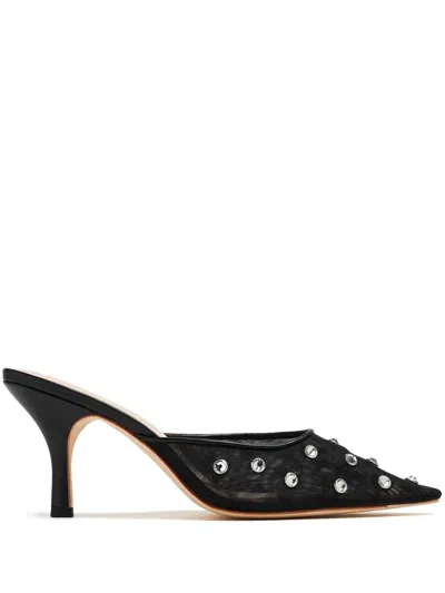 LOEFFLER RANDALL PALOMA RHINESTONE-EMBELLISHED MULES