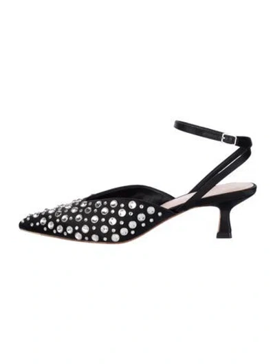 Pre-owned Loeffler Randall Patterned Pumps W/ Tags In Black