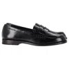 Loeffler Randall Penny Loafers In Black Leather In Black