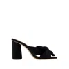 Loeffler Randall Penny Bow Heel In Black In Black