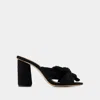 Loeffler Randall Penny Bow Heel In Black In Black