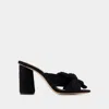 Loeffler Randall Penny Bow Heel In Black In Black