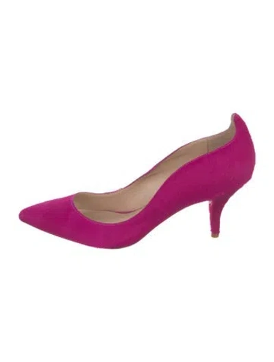 Pre-owned Loeffler Randall Ponyhair Pumps In Pink