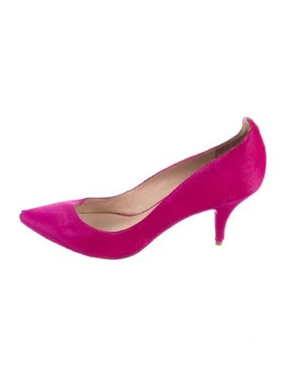 Pre-owned Loeffler Randall Ponyhair Pumps In Pink