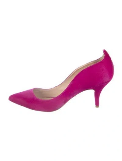 Pre-owned Loeffler Randall Ponyhair Pumps In Pink