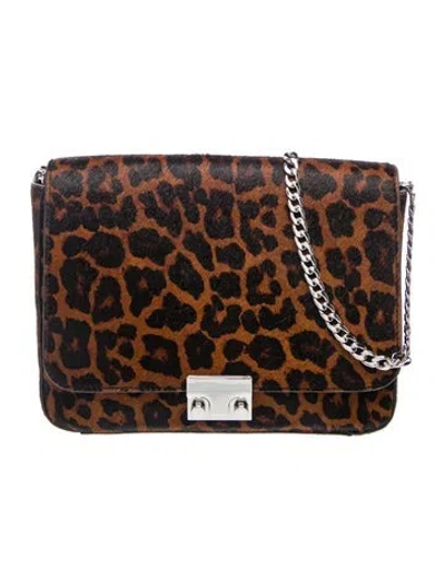 Pre-owned Loeffler Randall Ponyhair Shoulder Bag In Brown