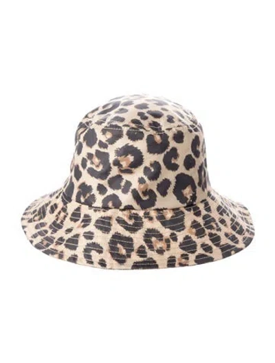 Pre-owned Loeffler Randall Printed Bucket Hat. In Multi