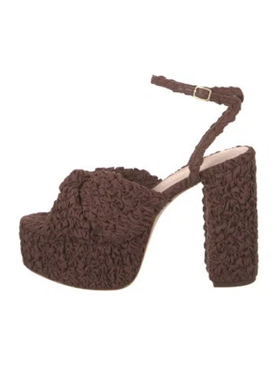 Pre-owned Loeffler Randall Pumps In Brown