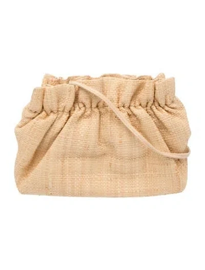 Pre-owned Loeffler Randall Raffia Bucket Bag In Neutral