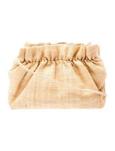 Pre-owned Loeffler Randall Raffia Bucket Bag In Neutrals